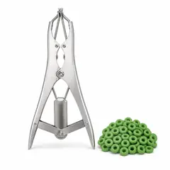 Castration bander, steel or plastic. Calving and castration tools