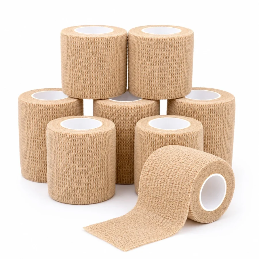 Cohesive bandage, 5 to 10 cm, skin