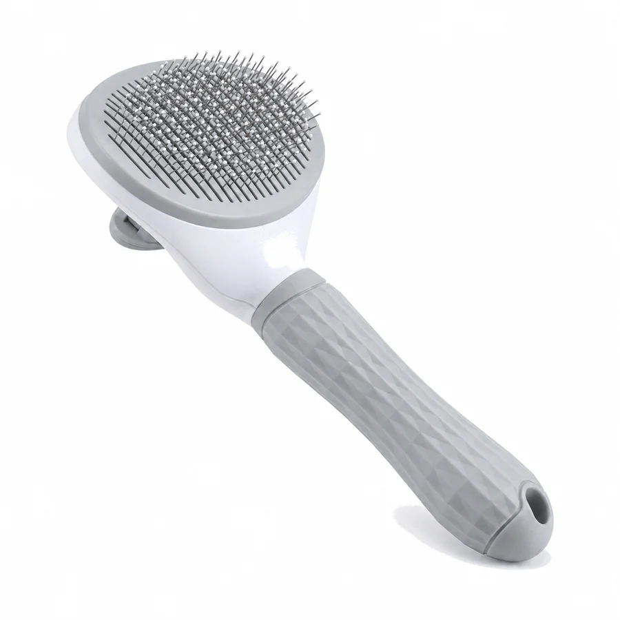 Pet slicker brush, grey