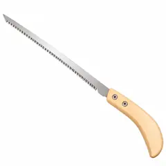 Pruning saw, mini, wooden handle. Pruning secateurs and garden saws