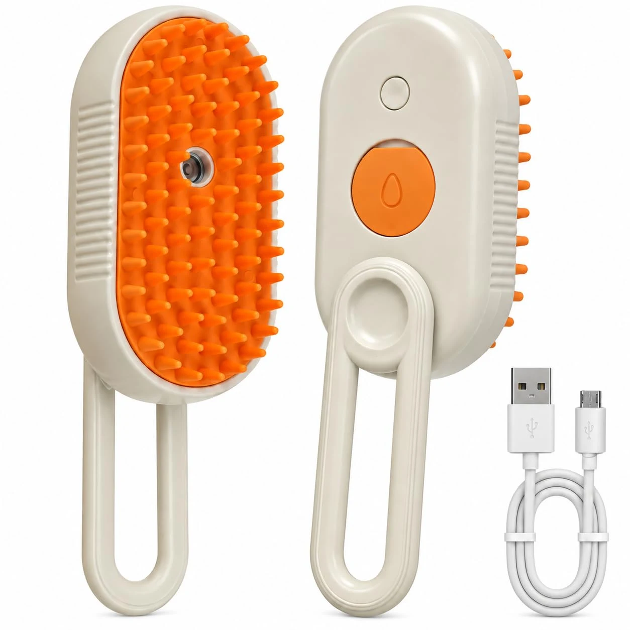 Pet spray brush, USB charging. Grooming and shearing tools