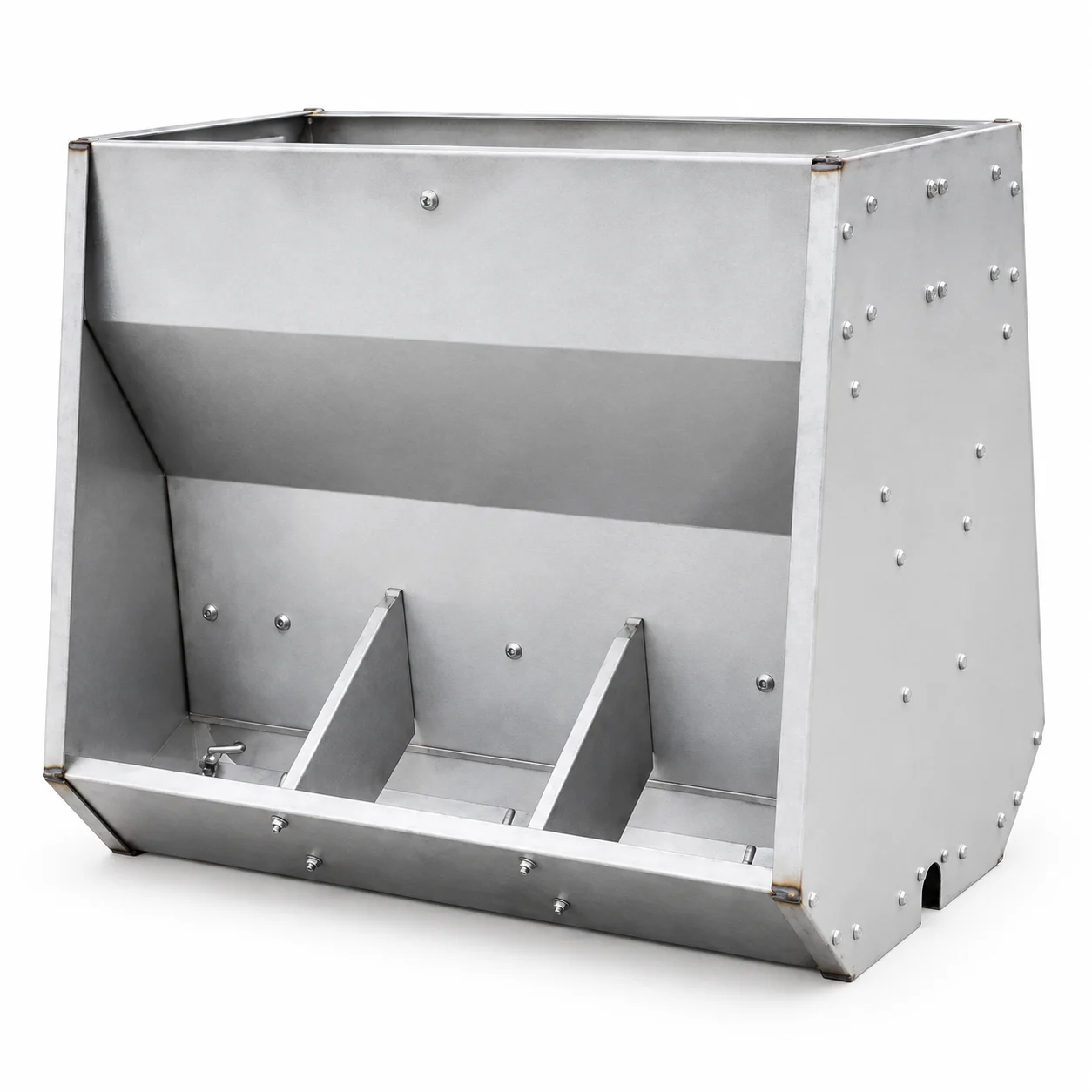 Pig feeder, stainless steel, 2 sizes. Pig farming equipment