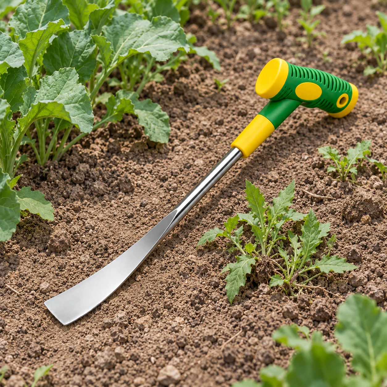 Hand weeder, T-handle, 30 cm: overall length 30 cm.