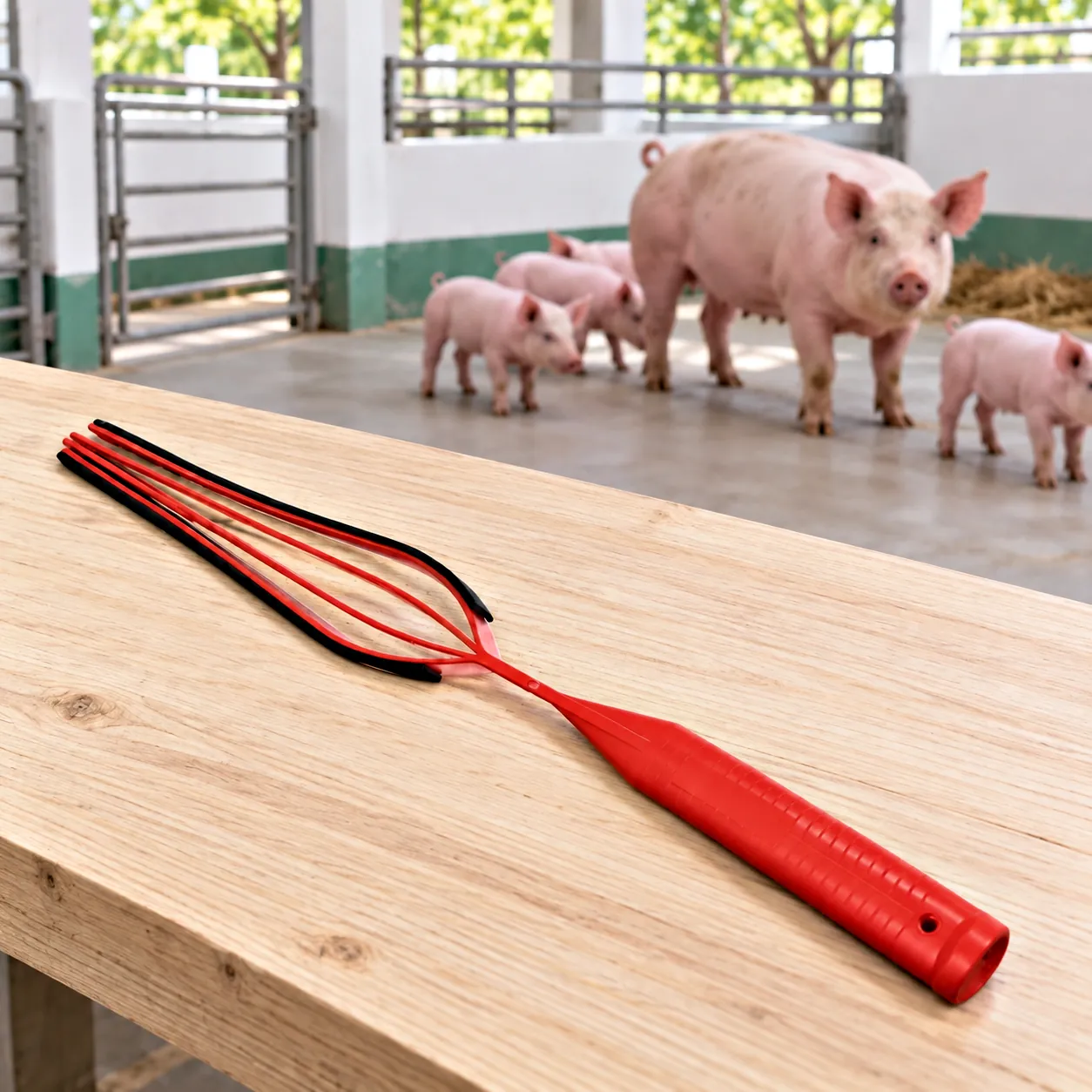 Pig paddle stick: size (l x w x h) 50 x 6 x 4.5 cm.