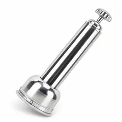 Calf breathing pump, stainless steel. Calving and castration tools