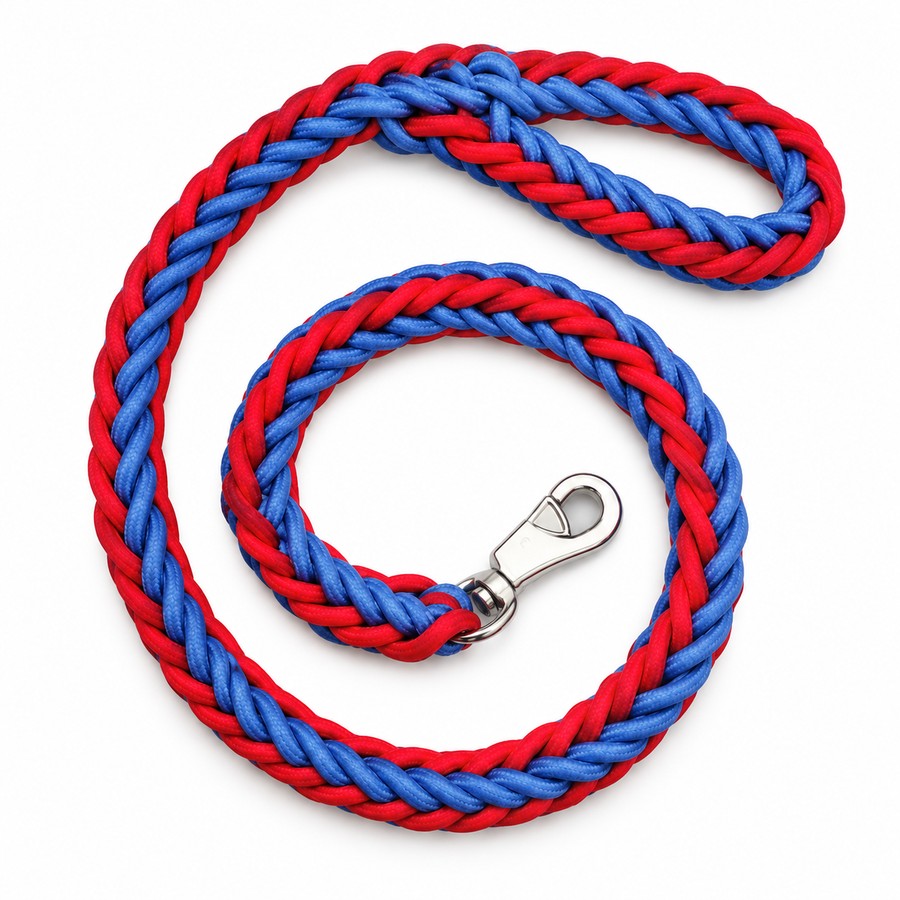 Dog leash, braided rope, 120 cm. Dog collars and leashes