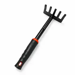 Garden rake, short handle. Khurpi and garden hand tools