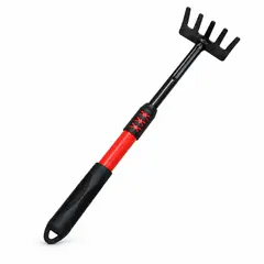 Garden rake, telescopic handle. Khurpi and garden hand tools