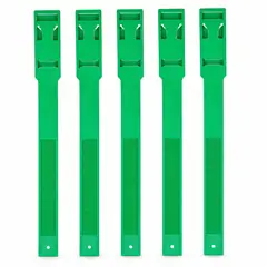 Cattle leg bands, plastic, pack of 5. Cattle ear tags and identification