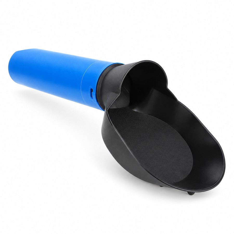 Milk sampling spoon, plastic. Dairy farm equipment