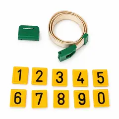 Cattle ID collar, 10 number tags. Cattle ear tags and identification