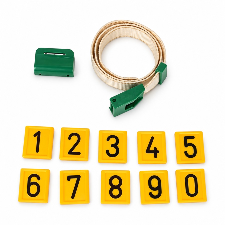 Cattle ID collar, 10 number tags. Cattle ear tags and identification
