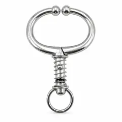 Nose clip, non-piercing, spring clamp. Cattle handling tools. In Hindi it is called nath or nakel.