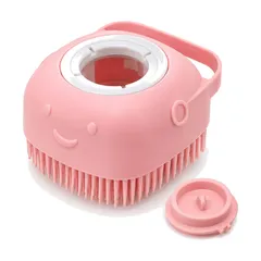 Pet bath brush, silicone. Grooming and shearing tools