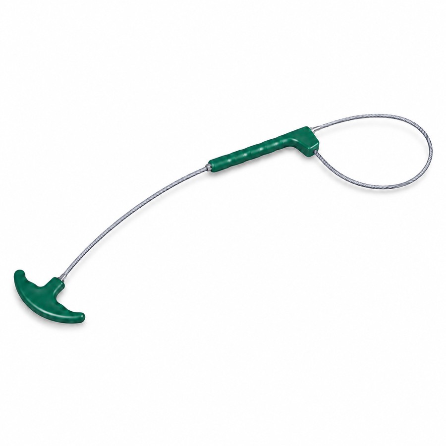 Pig snare, green handle. Pig farming equipment