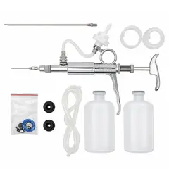 Continuous syringe, stainless steel, 5 ml. Drenching guns and veterinary syringes