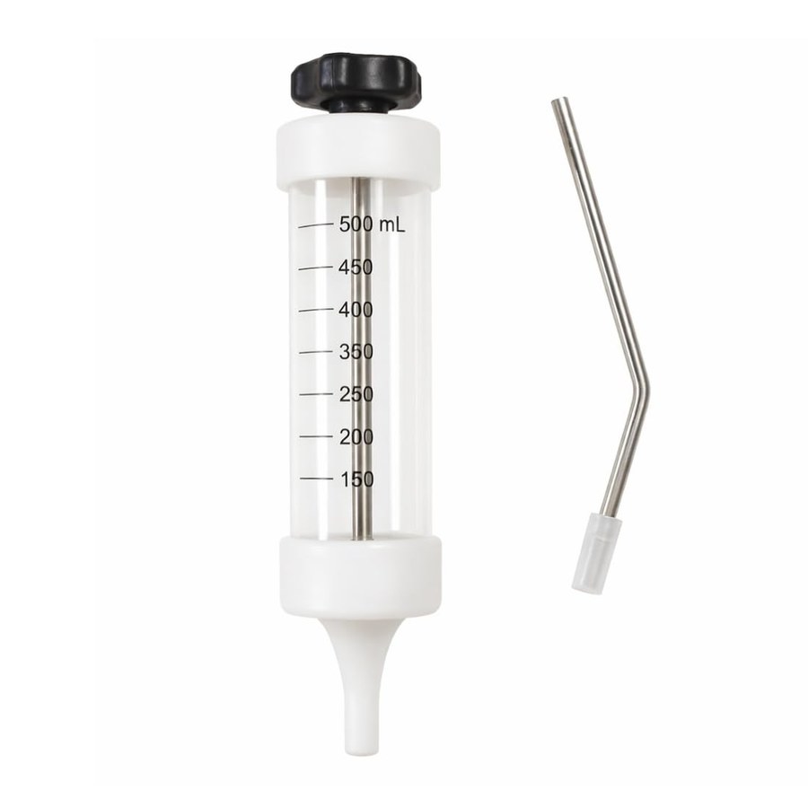 Drenching syringe, 500 ml. Drenching guns and veterinary syringes