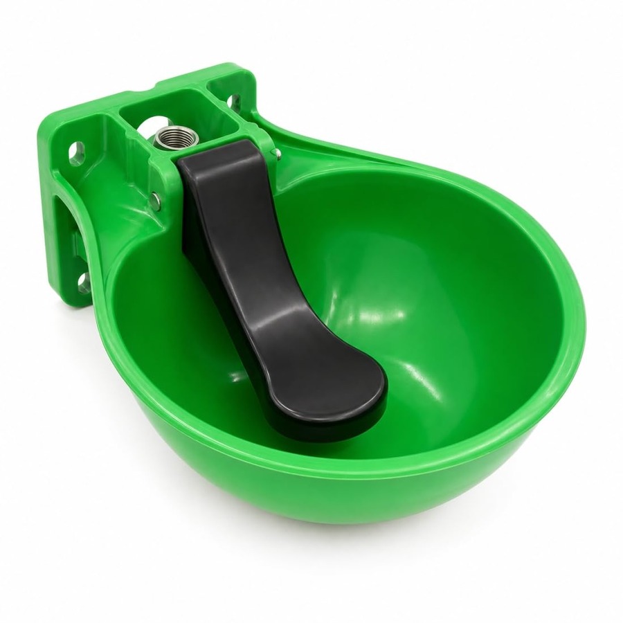 Automatic water bowl, plastic, 2 litre. Automatic water bowl, with mounting clampss and livestock feeders