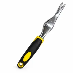 Weed puller, carbon steel, rubber grip. Khurpi and garden hand tools