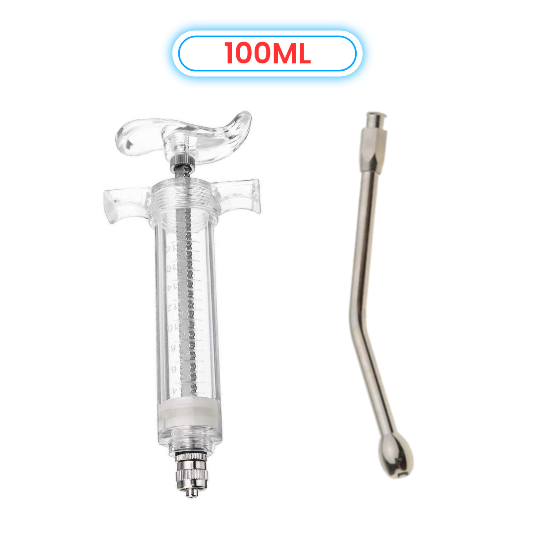Plastic Injector with Nozzle 100 ml